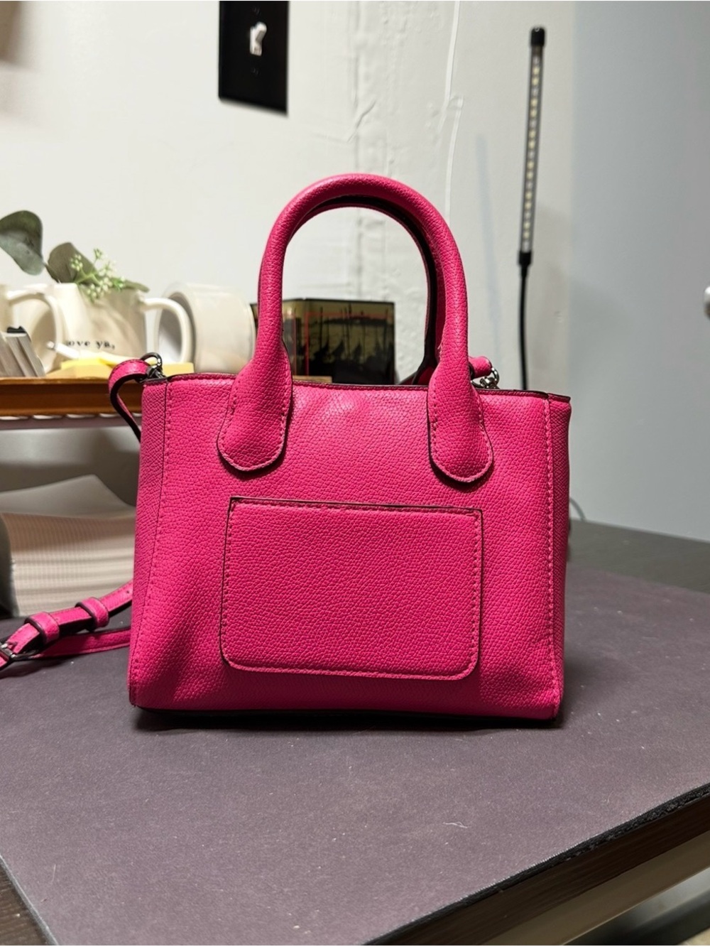 a new day Small Top-Handle Satchel in Bright Fuchsia Pink
